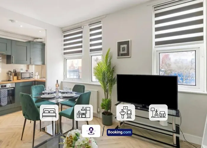 Last-Minute Escapes ! Limited Time L Exclusive Deal On 2 Bedroom, High Spec Luxury Flat By Finesse Stays Short Lets & Serviced Accommodation London With Free Wifi
